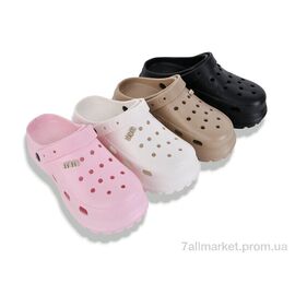 Фотография Кроксы женские летние Лето H32 mix (12 пар р.36-40) "M&L  Alex13" недорого оптом от прямого поставщика
