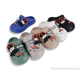 Фотография Кроксы детские летние Лето 309-12 mix (12 пар р.30-35) "M&L  Alex13" недорого оптом от прямого поставщика