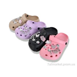 Крокси дитячі літні Літо YB3207 mix (12 пар р.30-35) "SANLIN 2" недорого оптом від прямого постачальника