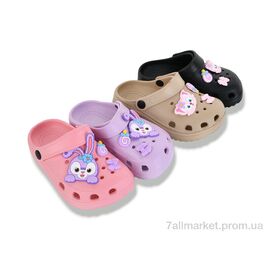 Крокси дитячі літні Літо YP3202 mix (12 пар р.24-29) "SANLIN 2" недорого оптом від прямого постачальника