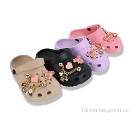 Крокси дитячі літні Літо YP3204 mix (12 пар р.24-29) "SANLIN 2" недорого оптом від прямого постачальника