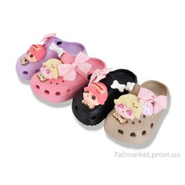 Крокси дитячі літні Літо YP3208 mix (12 пар р.24-29) "SANLIN 2" недорого оптом від прямого постачальника