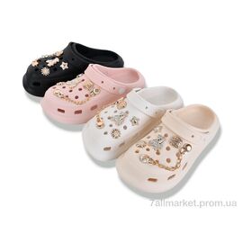 Фотография Кроксы детские летние Лето NUO2082 mix (12 пар р.30-35) "M&L  Alex13" недорого оптом от прямого поставщика