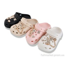 Фотография Кроксы детские летние Лето NUO2086 mix (24 пар р.24-29) "M&L  Alex13" недорого оптом от прямого поставщика