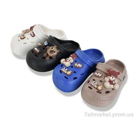 Фотография Кроксы детские летние Лето 308-12 mix (12 пар р.24-29) "M&L  Alex13" недорого оптом от прямого поставщика