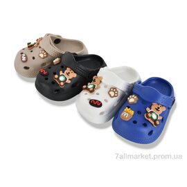 Фотография Кроксы детские летние Лето 350-11 mix (12 пар р.18-23) "M&L  Alex13" недорого оптом от прямого поставщика