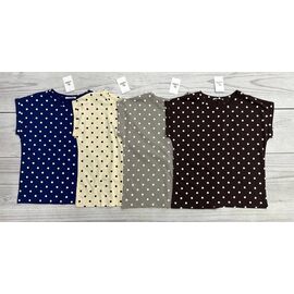 футболка жіноча YT6744 brown р.46-54 "Annet" недорого оптом від прямого постачальника