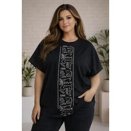 футболка жіноча 135 black р.42-50 "BONJOUR" недорого оптом від прямого постачальника