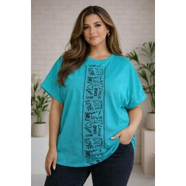 футболка жіноча 135 blue р.42-50 "BONJOUR" недорого оптом від прямого постачальника