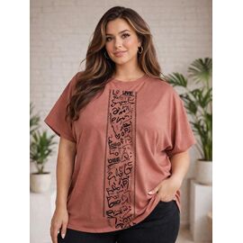 футболка жіноча 135 brown р.42-50 "BONJOUR" недорого оптом від прямого постачальника