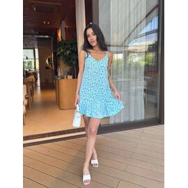 Жіночий сарафан 1624 l.blue р.42-46 "BONJOUR" недорого оптом від прямого постачальника