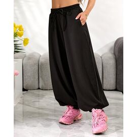 Штани спортивні жіночі 1698 black р.42-48 "BONJOUR" недорого оптом від прямого постачальника