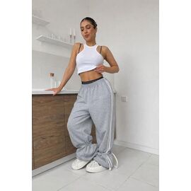 Штани спортивні жіночі 1699 grey р.42-48 "BONJOUR" недорого оптом від прямого постачальника