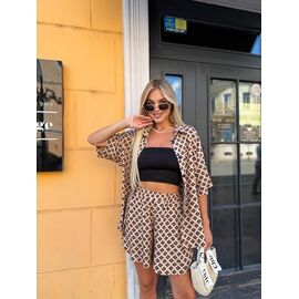 Костюм жіночий 2471 beige р.42-48 "BONJOUR" недорого оптом від прямого постачальника