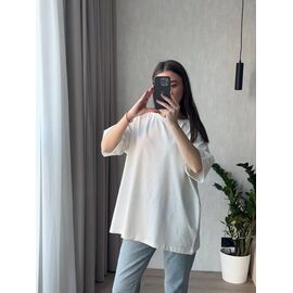 футболка жіноча 4264 white р.42-50 "BONJOUR" недорого оптом від прямого постачальника