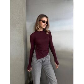 Светр жіночий 5142 wine р.42-48 "BONJOUR" недорого оптом від прямого постачальника