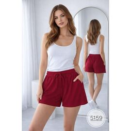 Фотография Шорты женские 5159 wine р.42-48 "BONJOUR" недорого оптом от прямого поставщика