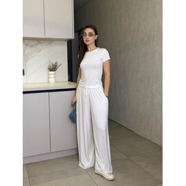 Костюм жіночий 5180 white р.42-48 "BONJOUR" недорого оптом від прямого постачальника