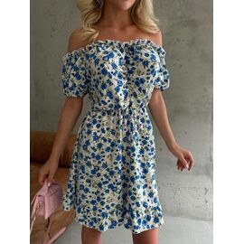 Фотография Платье летнее женское 6214 blue р.42-48 "BONJOUR" недорого оптом от прямого поставщика