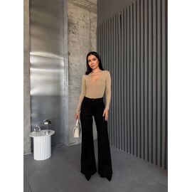 Жіночі штани 9108 black р.42-48 "BONJOUR" недорого оптом від прямого постачальника