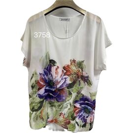 футболка жіноча 3758 white р.46-54 "VERJINIA" недорого оптом від прямого постачальника