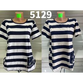 футболка жіноча 5129 white р.50-56 "VERJINIA" недорого оптом від прямого постачальника