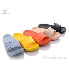 Фотография Шлепки женские облегченные Лето 1228 mix (10 пар р.36-41) "Acorus" недорого оптом от прямого поставщика