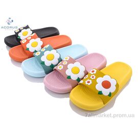 Фотография Шлепки женские облегченные Лето 1232 mix (10 пар р.36-41) "Acorus" недорого оптом от прямого поставщика