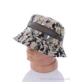 Панама чоловіча Літо JK002-2 khaki (5 шт. р.сітка57-58) "TUZZI" недорого оптом від прямого постачальника