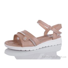 Босоніжки жіночі літні Літо T31 brown (8 пар р.36-41) "MaiNeLin" недорого оптом від прямого постачальника