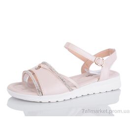 Босоніжки жіночі літні Літо T33 beige (8 пар р.36-41) "MaiNeLin" недорого оптом від прямого постачальника