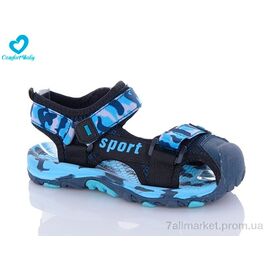 Фотография Сандалии детские летние Лето 508 (30-37) синій (7 пар р.30-37) "Comfort-baby" недорого оптом от прямого поставщика