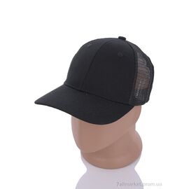 Кепка для чоловіків Літо 23-06 black (5 шт. р.сітка56-58) "TUZZI" недорого оптом від прямого постачальника