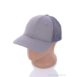 Кепка для чоловіків Літо 23-06 grey (5 шт. р.сітка56-58) "TUZZI" недорого оптом від прямого постачальника