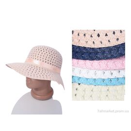 Капелюх жіночий Літо 22-01 (58) mix (5 шт. р.сіткаOne size) "TUZZI" недорого оптом від прямого постачальника