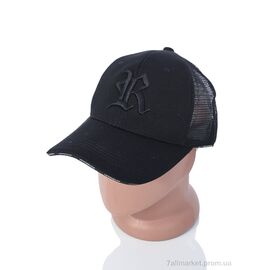 Кепка для чоловіків Літо 29-01 black (5 шт. р.сітка56-59) "TUZZI" недорого оптом від прямого постачальника