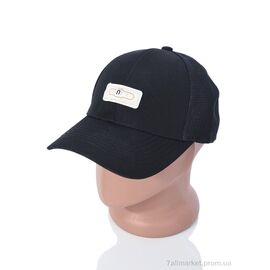 Кепка для чоловіків Літо 29-05 black (5 шт. р.сітка56-59) "TUZZI" недорого оптом від прямого постачальника