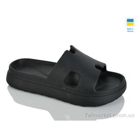 Фотография Шлепки женские облегченные Лето E145 чорний (8 пар р.36-41) "Крок" недорого оптом от прямого поставщика