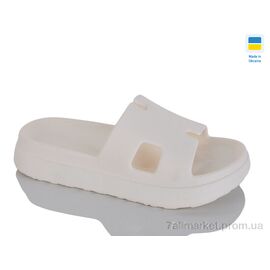 Фотография Шлепки женские облегченные Лето E145 білий (8 пар р.36-41) "Крок" недорого оптом от прямого поставщика