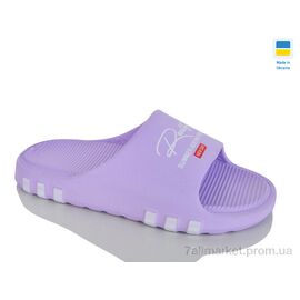 Фотография Шлепки женские облегченные Лето DS71 бузковий (8 пар р.36-41) "Крок" недорого оптом от прямого поставщика