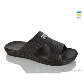 Шльопанці чоловічі пляжні Літо 137 коричневий (8 пар р.41-46) "Крок" недорого оптом від прямого постачальника