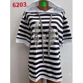 футболка жіноча 6203 white р.50-56 "VERJINIA" недорого оптом від прямого постачальника