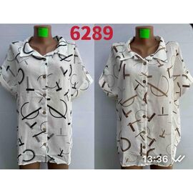 Сорочка жіноча літня 6289 beige р.50-56 "VERJINIA" недорого оптом від прямого постачальника