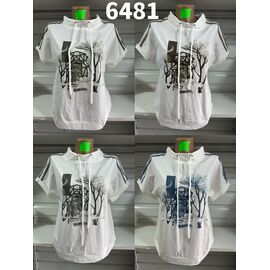 футболка жіноча 6481 white-blue р.48-58 "VERJINIA" недорого оптом від прямого постачальника