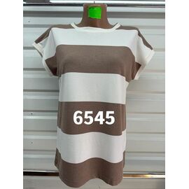 футболка жіноча 6545 brown р.46-54 "VERJINIA" недорого оптом від прямого постачальника