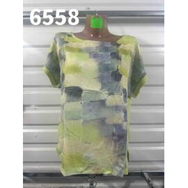 футболка жіноча 6558 green р.46-54 "VERJINIA" недорого оптом від прямого постачальника