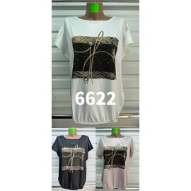 футболка жіноча 6622 beige р.48-56 "VERJINIA" недорого оптом від прямого постачальника
