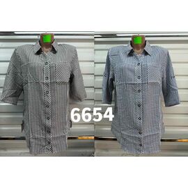 Сорочка жіноча літня 6654 black р.48-56 "VERJINIA" недорого оптом від прямого постачальника