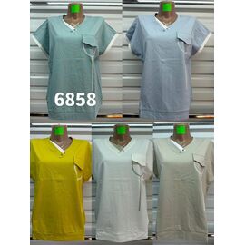 футболка жіноча 6858 l.blue р.48-58 "VERJINIA" недорого оптом від прямого постачальника