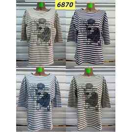 футболка жіноча 6870 navy р.48-58 "VERJINIA" недорого оптом від прямого постачальника